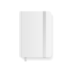 Blank White Copybook Template. Vector