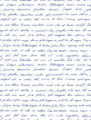 Fototapeta premium Hand written letter - seamless text Lorem ipsum. Repeating pattern