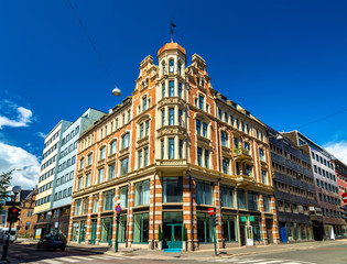 Fototapeta premium Buildings in the city centre of Oslo