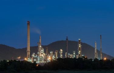 Oil petrochemical refinery plant