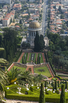 The Bahai gardens in Haifa, Israel