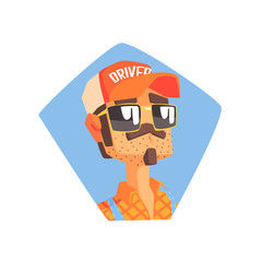 Long Distance Truck Driver Portrait