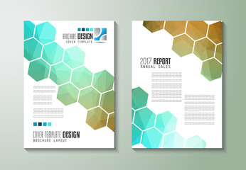 Brochure template, Flyer Design or Depliant Cover for business purposes.