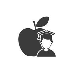 avatar graduated with education icon vector illustration design