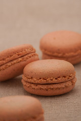 biscuits bright brown circular shape