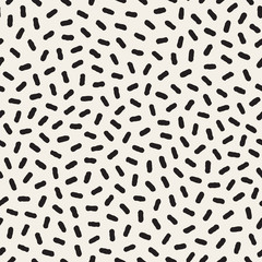 Vector Seamless Black And White Jumble Lines Pattern