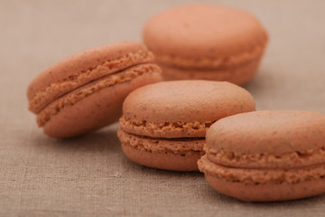 biscuits bright brown circular shape