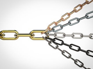 Fototapeta premium chain connection