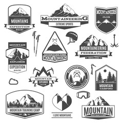 Black Mountaineering Labels