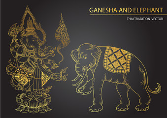 thai tradition Ganesha son of Siva - 120477257