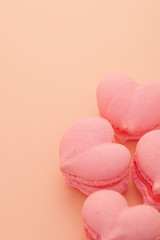 cookies in the shape of hearts pink