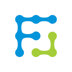 Modern Abstract F Laboratories Logo