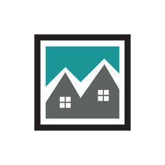Cool Abstract House Logo Icon