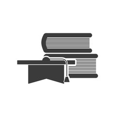 textbook with education icon vector illustration design