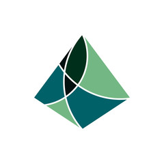 Cool Modern Prism Logo Icon