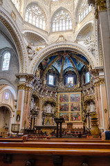 Rich golden decoration of the Cathedral interior
