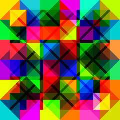 Multicolored mosaic pattern. Vector illustration.