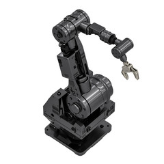 black robotic arm