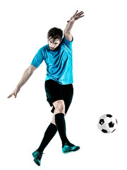 Soccer player Man Isolated