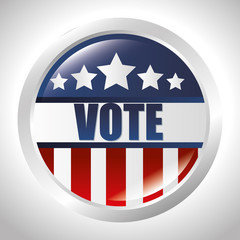 cartoon elections vote flag usa design vector illustration eps 10