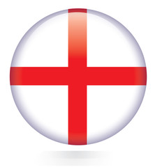 Obraz premium England flag button
