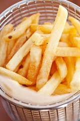 Fresh fried french fries