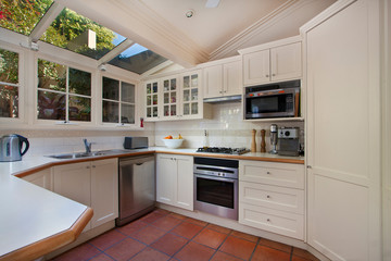 Modern gourmet kitchen interior