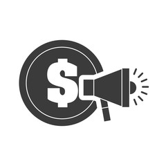 coin money with finance icon vector illustration design