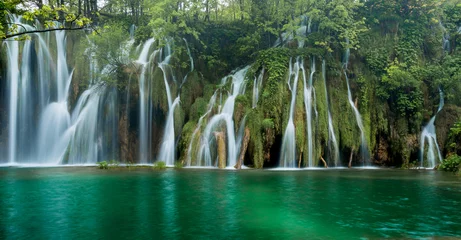 Tableau sur plexiglas Paysages waterfalls in Plitvice Lakes Park  © ggaallaa