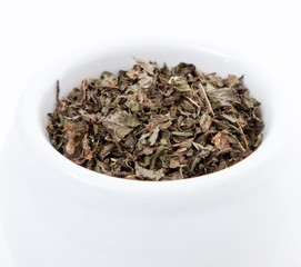 Fine dried mint tea
