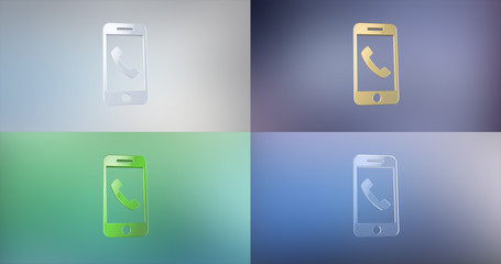 Mobile Call 3d Icon