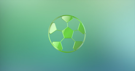 Football Green 3d Icon