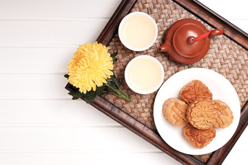 Moon cakes for Chinese Mid-Autumn fastival