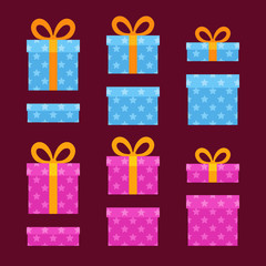 Christmas Boxes with Stars