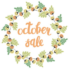 autumn vector lettering