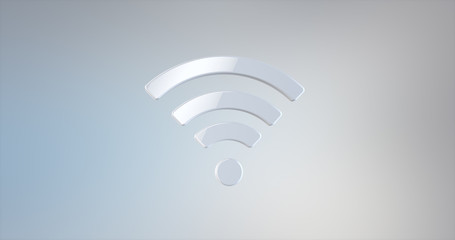 Wi-Fi White 3d Icon