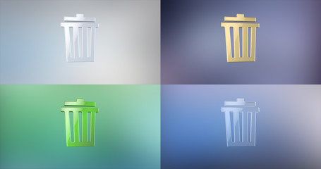 Trash Can 3d Icon