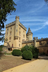 Fototapeta na wymiar Château de Puymartin, classé monument historique, Périgord noir