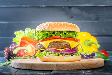 Big juicy burger