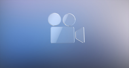 Video Cam Glass 3d Icon
