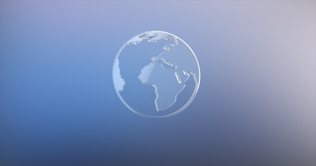 Earth Glass 3d Icon