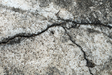 Cracked concrete old wall