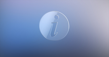 Info Glass 3d Icon