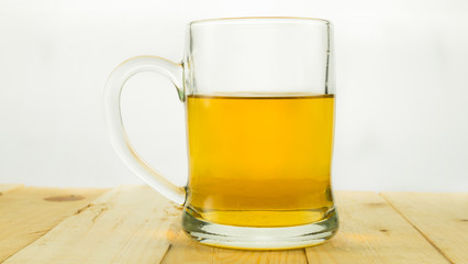 Beer mug on white background