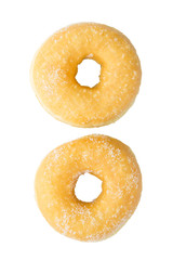 homemade donut isolated on white background with clipping path