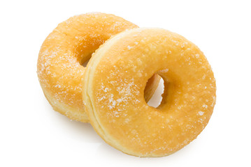 homemade donut isolated on white background with clipping path