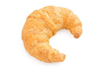 croissant isolated on white background.