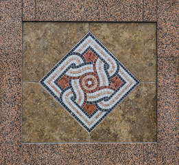tiles with geometric abstract figures
