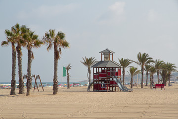 Fototapeta premium Toboggan in the beach