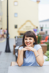 Fototapeta premium Portrait of beautiful caucasian woman